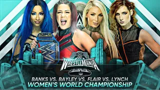 BAYLEY VS CHARLOTTE FLAIR VS SASHA BANKS VS BECKY LYNCH | WWE 2K23 | WRESTLEMANIA HIGHLIGHTS