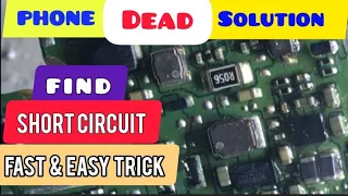 Full tutorial about Short circuit on Phone board (PCB short circuit solution) dead phone solution 1