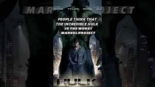 People Think That 'The Incredible Hulk' is the Worst Marvel Project but....🗡️ | #shorts #marvel