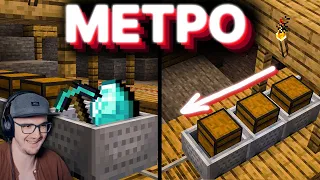 МАЙНКРАФТ ► Я ПОСТРОИЛ МЕТРО В ВЫЖИВАНИИ в MineCraft - PepeLand 7 Серия 3 | Реакция