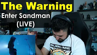 THE WARNING - Enter Sandman LIVE | FIRST TIME REACTION TO THE WARNING ENTER SANDMAN LIVE AT TEATRO