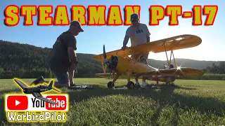 TWM PT-17 Stearman with Moki 250 Radial engine