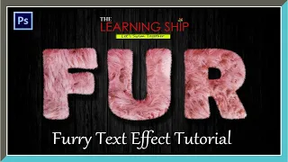 Photoshop Tutorial  | Create Furry Text Effect in Photoshop (Two Minutes or less)