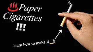 DIY - paper cigarettes 🚬  ||  Pranky Craft - 01😉  ||  paper craft  || Craft Ideas.