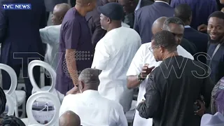 WATCH: Moment Peter Obi, James Ibori, Amosun Arrive For Herbert, Chizoba, Chizi's Funeral