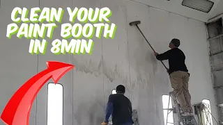 how to clean your paint booth in less than 10 minutes!!!