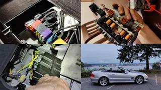 Mercedes SL 500 central locking doesn't work/ bad vacuum pump removal! Video nr.1