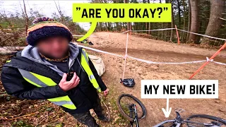 Downhill MTB Racing on a New Bike! ...Didn't go as Expected.