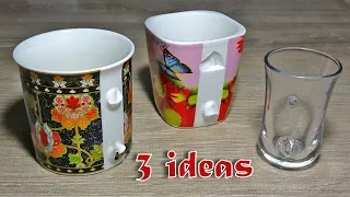 3 ideas for beautiful recycling broken mugs