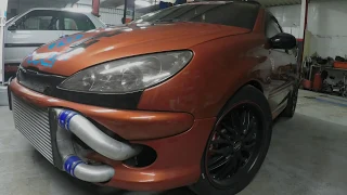 Peugeot 206 XS 1.6 Turbo Motec M150 增壓 1 bar【 防滑關閉試駕 】|  Mwork