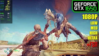 GTX 1650 | God Of War - 1080p - Low, Original, High & Ultra +FSR