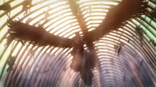 Falco Becomes Winged Titan - Mikasa Wings of Freedom