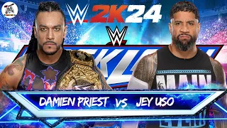 Jey Uso vs Damian Priest at WWE Backlash 2024