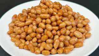 The Secret to Perfectly Crunchy and Fragrant Stir-fried Peanuts Female chef 👨‍🍳 Incredible 😋 Snack 💯