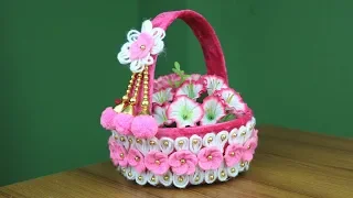 DIY Home Decor Idea - Beautiful Flower Vase Making - Best reuse ideas - DIY arts and crafts