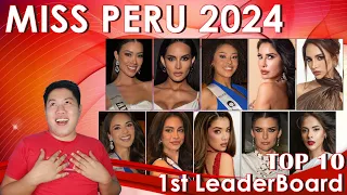 Miss Peru 2024 | 1st LeaderBoard (Top 10)