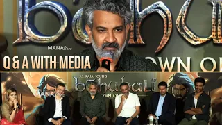 Director SS Rajamouli and Baahubali : Crown of Blood Team Q & A With Media | #Prabhas