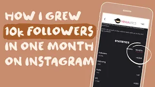 How I gained 10K followers on instagram in ONE MONTH