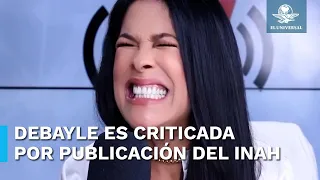 Martha Debayle dedica felicitación al INAH y tras unas horas el instituto borra la publicación