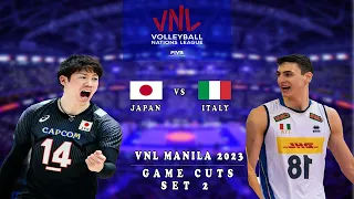 VNL 2023| Japan VS. Italy 2nd Set Game Cuts