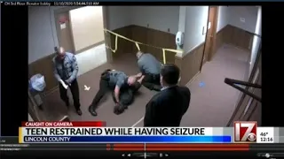 CAUGHT ON CAMERA: NC teen restrained by deputies while having a seizure
