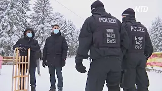 Немецкие полицейские гоняются по горным склонам за несанкционированными отдыхающими