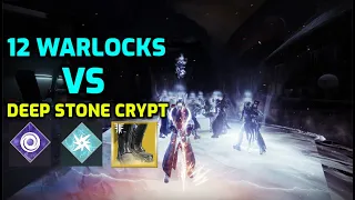 12 Warlocks vs Deep Stone Crypt Raid // Destiny 2 (Nova Bomb & Chaos Reach only boss kills)