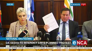 EFF Shutdown | DA seeks to interdict EFF's planned protest