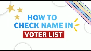 How to search name in voter list