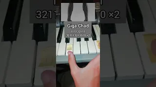 Giga Chad Theme 🗿 - (Piano Tutorial) #shorts #piano