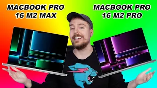 Apple MacBook Pro 16 M2 Max vs MacBook Pro M2 Pro • Key differences