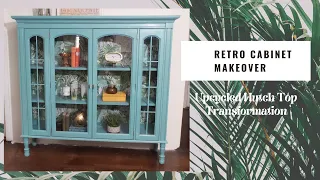 DIY Retro Style Cabinet | Upcycled Hutch Top Furniture Makeover