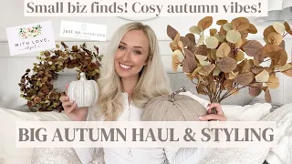 BIG AUTUMN HAUL & DECORATE WITH ME FOR AUTUMN / FALL! Living room & kitchen styling | Autumn 2023