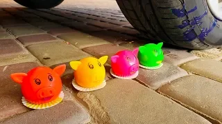 Crushing Crunchy & Soft Things by Car! EXPERIMENT CAR vs ORBEEZ WATER BALLOON