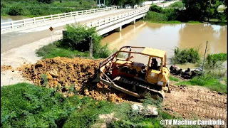 Extremely Skills Operator Dozer Open Forest Road | Dozer Cutting Slope And Pushing New Road