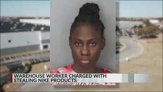 Warehouse worker charged with stealing thousands in Nike products
