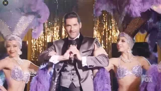 Lucifer 3x06 Ella (as Showgirl) & Luci in Vagas Show - Candy is Alive  Season 3 Episode 6 S03E06