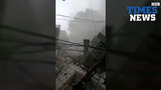 LIVE Video | heavy rainfall House Collapse | House damage for landslide | Earth crust