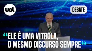 Lula sobre Bolsonaro no debate:'A mesma ladainha de sempre'