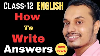 How to write answers in English | Class-12 English Tuition by Shyam Sir