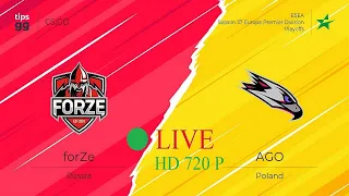 🔴 LIVE |AGO VS FORZE - ESEA Premier Season 37 Europe | 🔴CSGO LIVE | [EN]