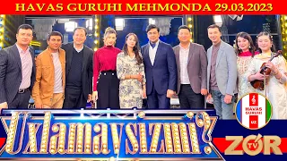 "Uxlamaysizmi?" dasturida HAVAS GURUHI mehmon ZO'R TV Toshkent 29.03.2023