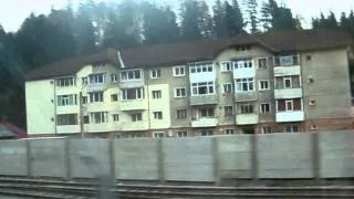 Train Ride Between Bucharest and Brasov, Romania