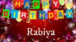 Rabiya - Happy Birthday Song – Happy Birthday Rabiya #happybirthdayRabiya