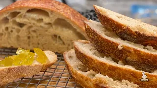 طريقة عمل خبز الساور دو بالتفصيل How to make Sourdough bread with details