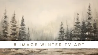 Winter Scenes TV Art Screensaver | Vintage Winter Inspired Paintings | 8 Scenes For 2 Hours 2023