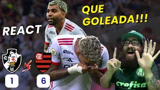 React Vasco 1x6 Flamengo | Melhores momentos | Gols | Brasileiro