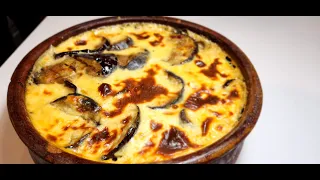 Greek Moussaka (traditional casserole made from potato, eggplant, meat sauce, and bechamel sauce)