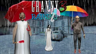 Granny 3 Rainy Season🌧️ Mode Fullgameplay | Barsaat me Bhudhiya ko Pakode Khane hai😂🤣