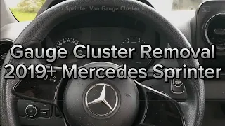 2019+ Mercedes Benz Sprinter Van Gauge Cluster Removal VS30 907